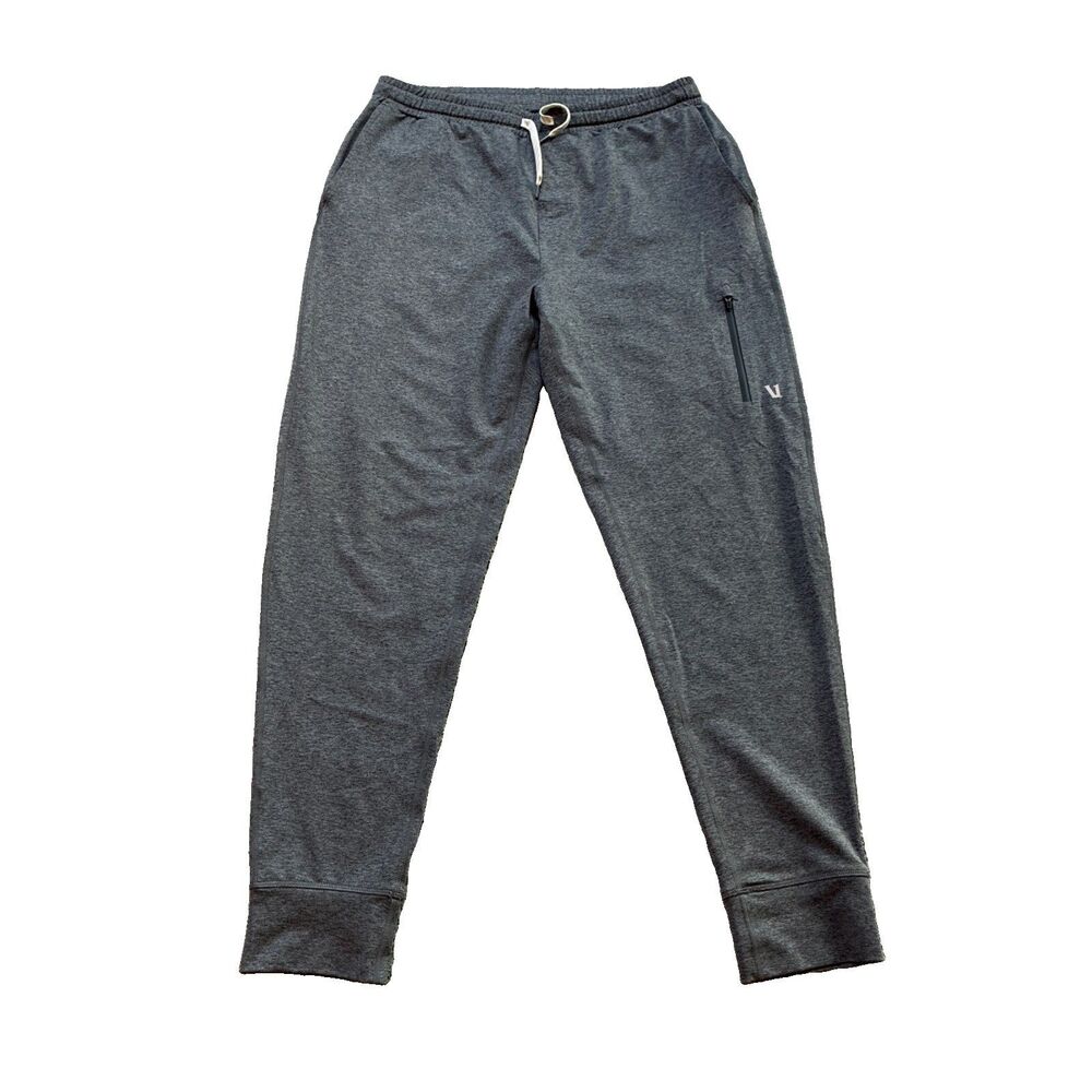 Vuori Men’s Sunday Performance Jogger Long in Charcoal heather Size Large